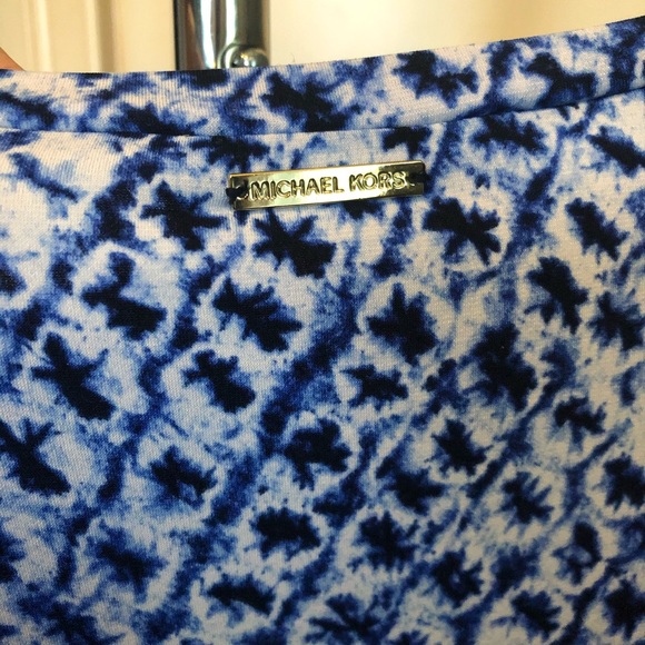 Michael Kors Long Sleeve Dress - Tie Dye Blue - Picture 5 of 5